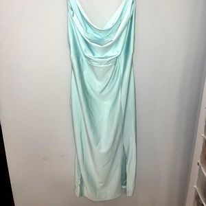 Blackness bodycon dress with cowl neck